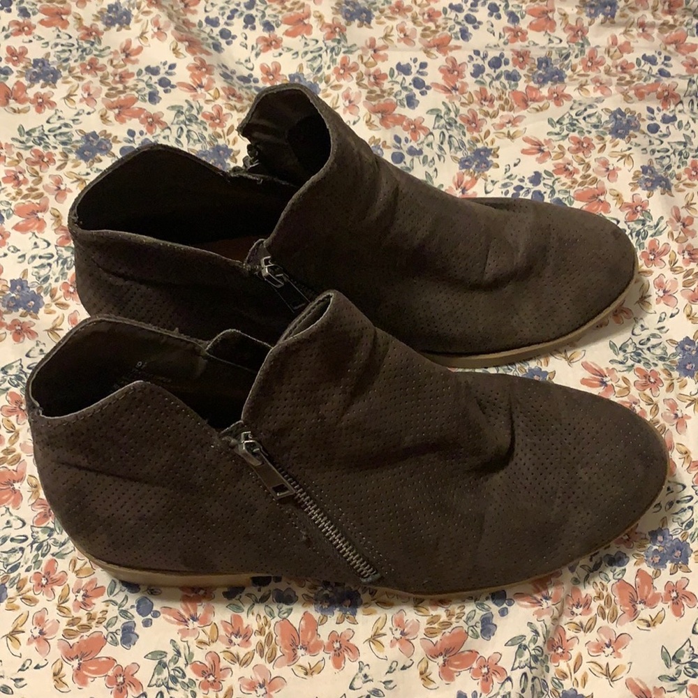 Dark brown ankle boots